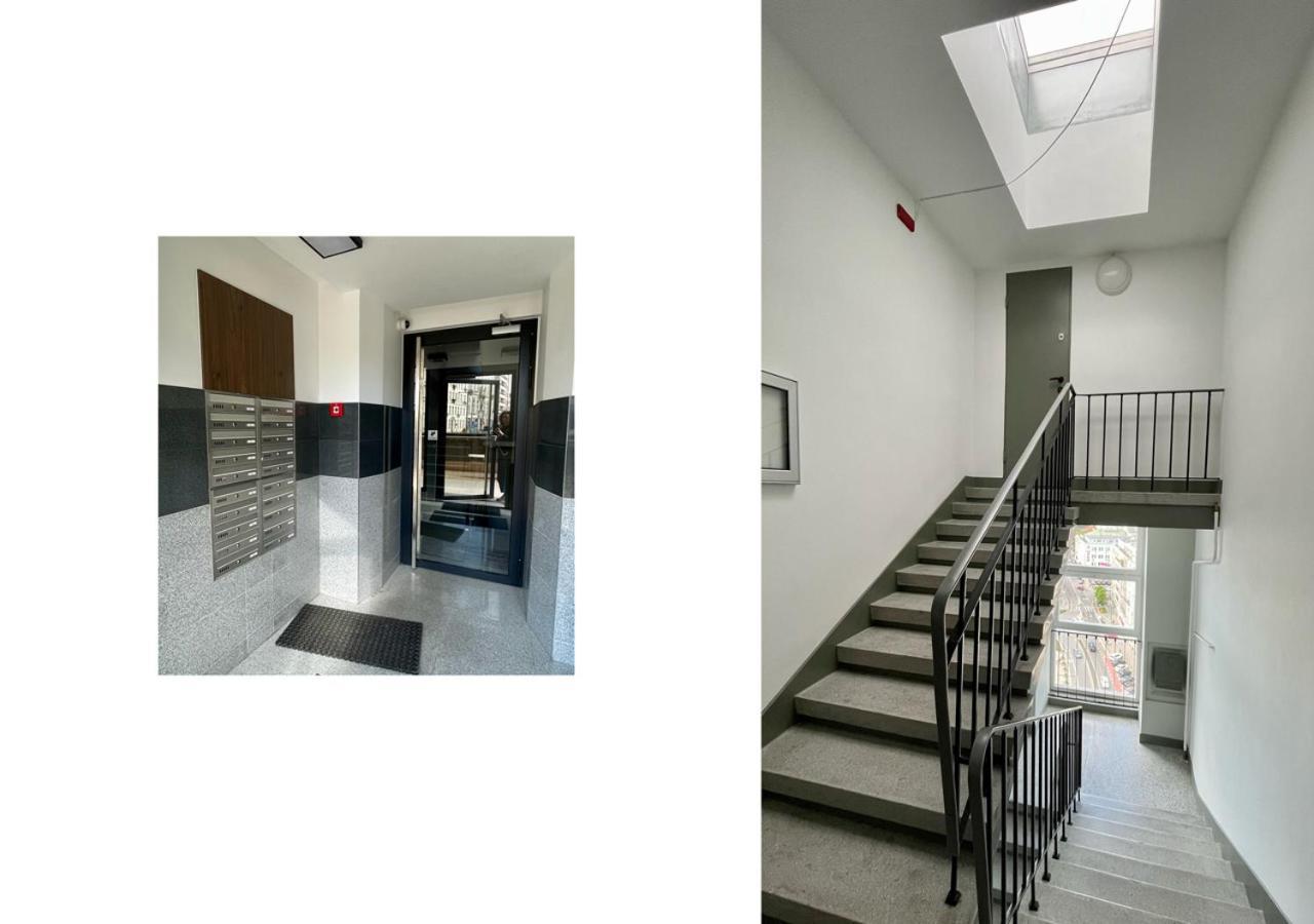 Ferienwohnung Atelier W Sercu Warszawy Z Panoramicznym Widokiem Warschau Exterior foto
