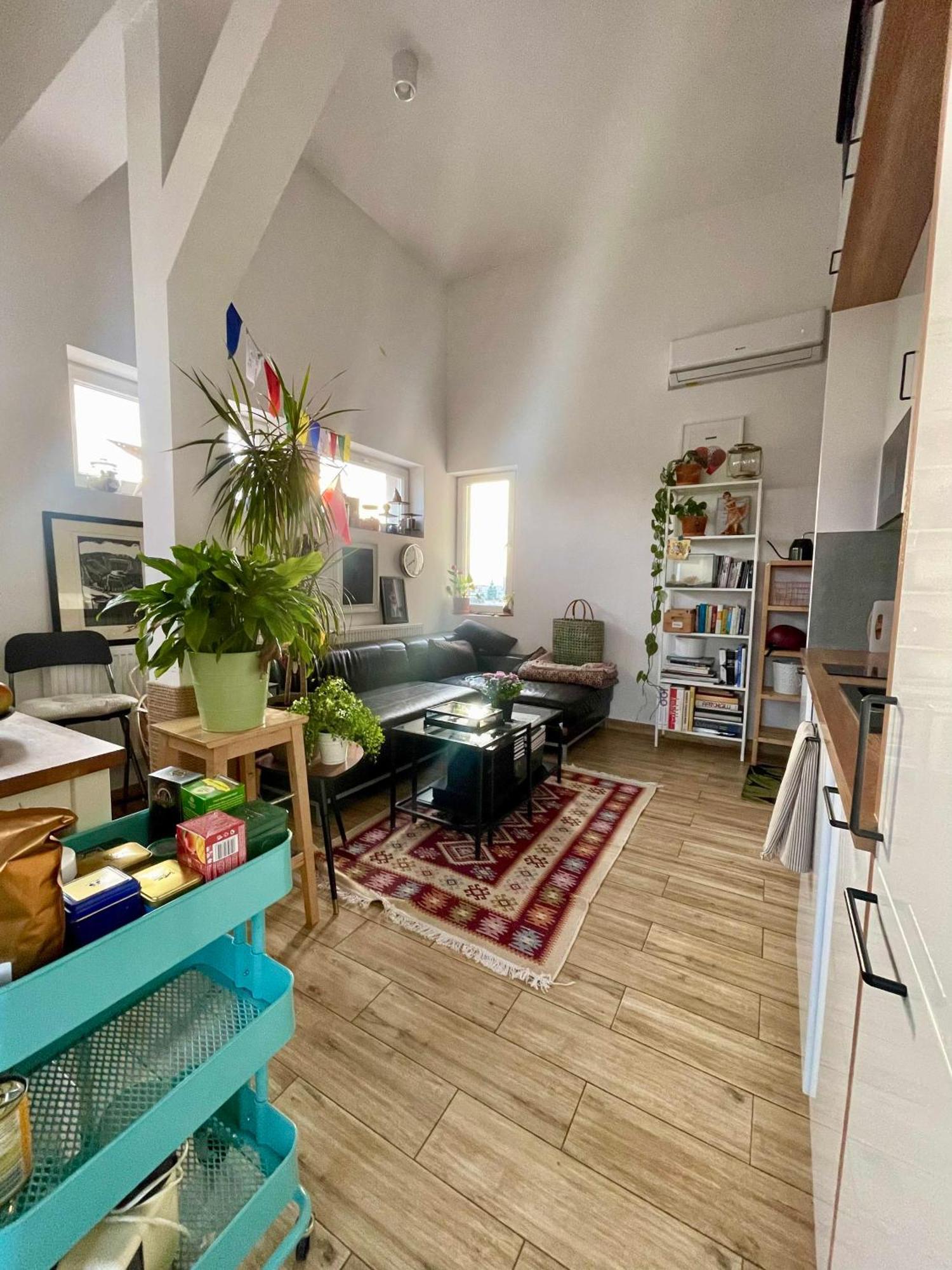 Ferienwohnung Atelier W Sercu Warszawy Z Panoramicznym Widokiem Warschau Exterior foto