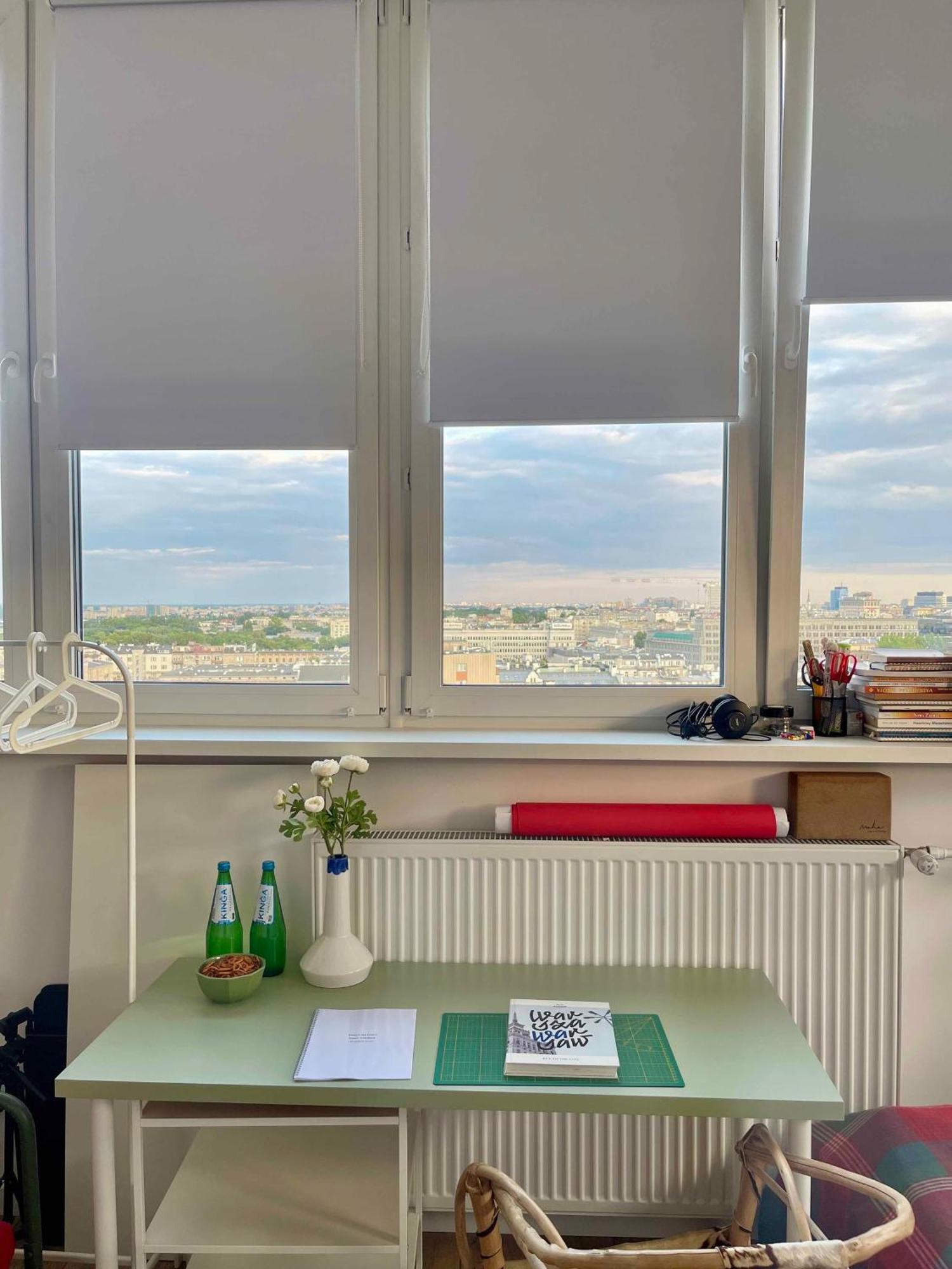 Ferienwohnung Atelier W Sercu Warszawy Z Panoramicznym Widokiem Warschau Exterior foto