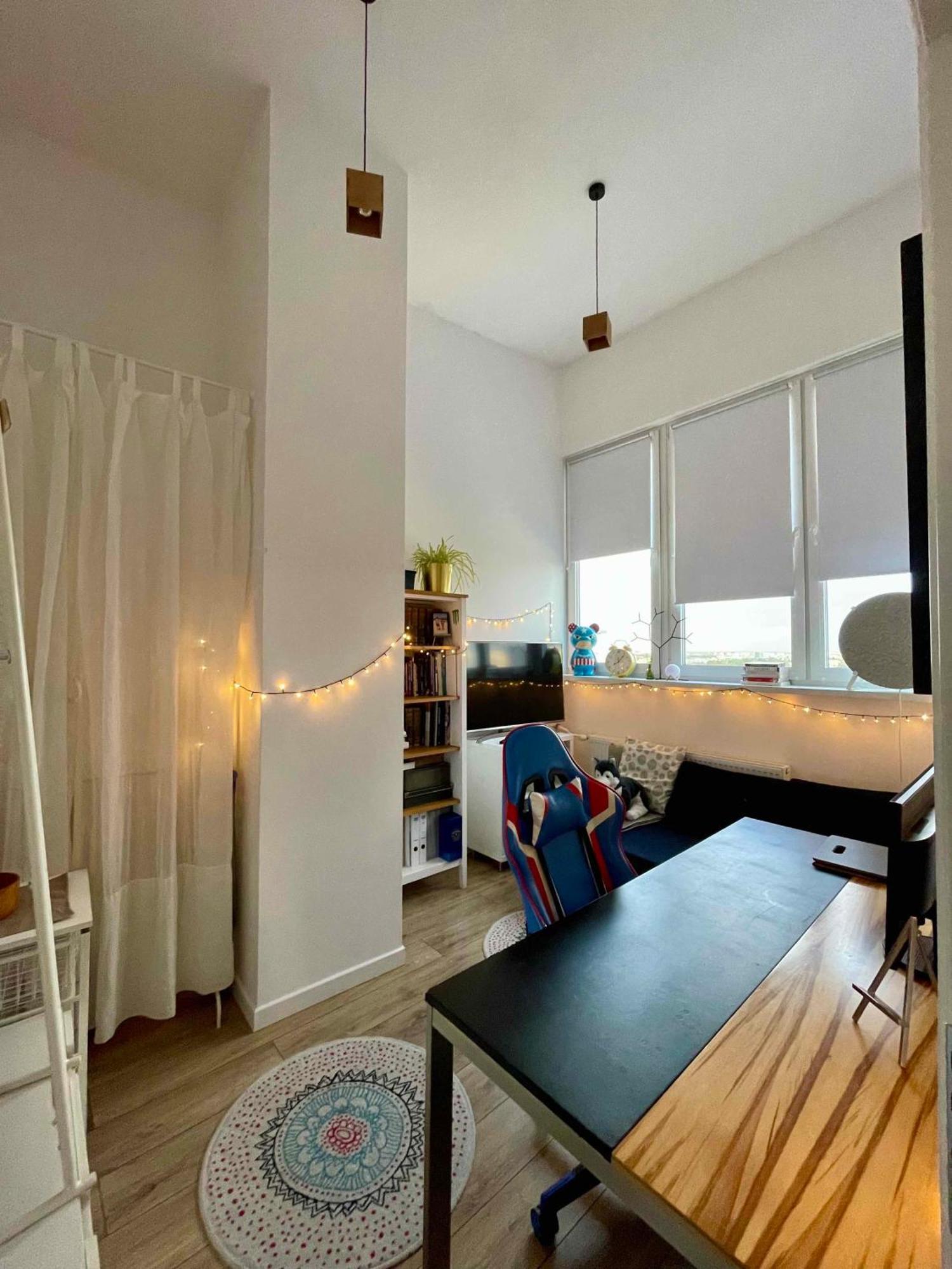 Ferienwohnung Atelier W Sercu Warszawy Z Panoramicznym Widokiem Warschau Exterior foto